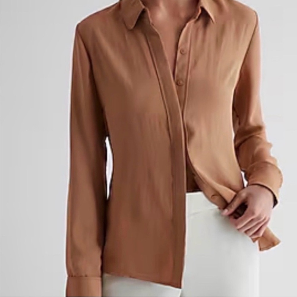 Express Women's Brown Portofino Shirt